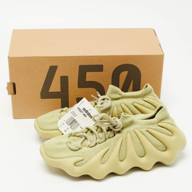 Pre Owned Yeezy x Adidas Green Fabric Yeezy 450 Resin Sneakers Size 40