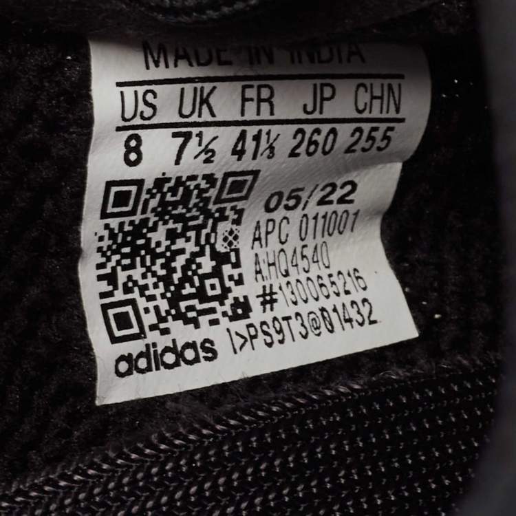 Pre Owned Yeezy x adiddas Black Fabric Boost 350 v2 Black Sneakers Size 41 1/3