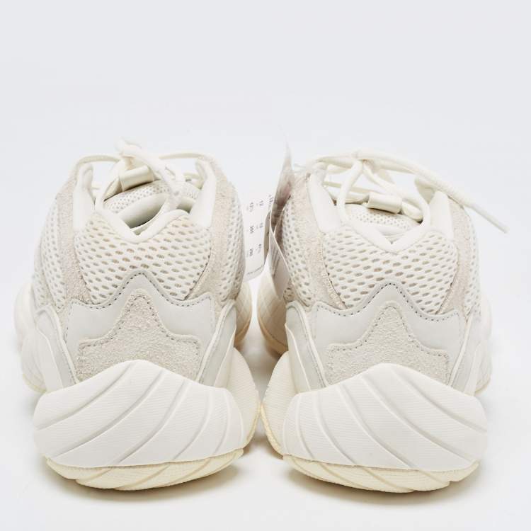Pre Owned Yeezy x Adidas Grey Suede and Fabric Yeezy 500 Bone Grey Sneakers Size 47 2/3