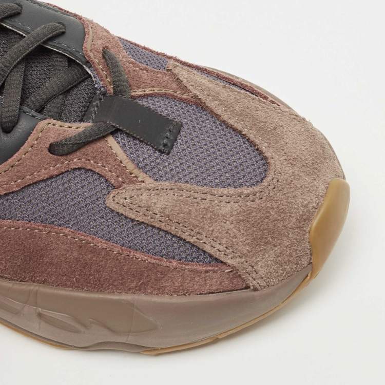 Pre Owned Yeezy x Adidas Multicolor Suede and Mesh Boost 700 Mauve Sneakers Size 40