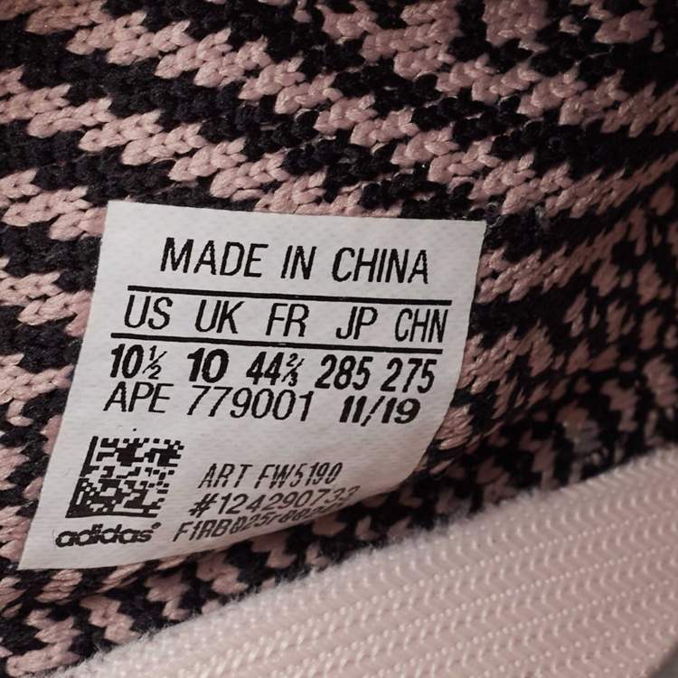 Pre Owned Yeezy x Adidas Multicolor Knit Fabric Boost-350-v2 Yecheil Sneakers Size 44.5