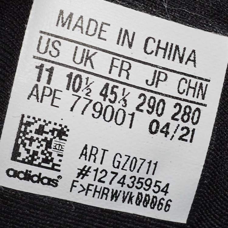 Pre Owned Yeezy x Adidas White/Black Nylon Boot 700 Mnvn Blue Sneakers Size 45 1/3
