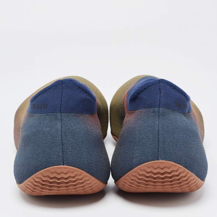 مملوكة مسبقًا Yeezy x Adidas Multicolor Knit Fabric RNR Fade Indigo Sneakers Size 44 2/3