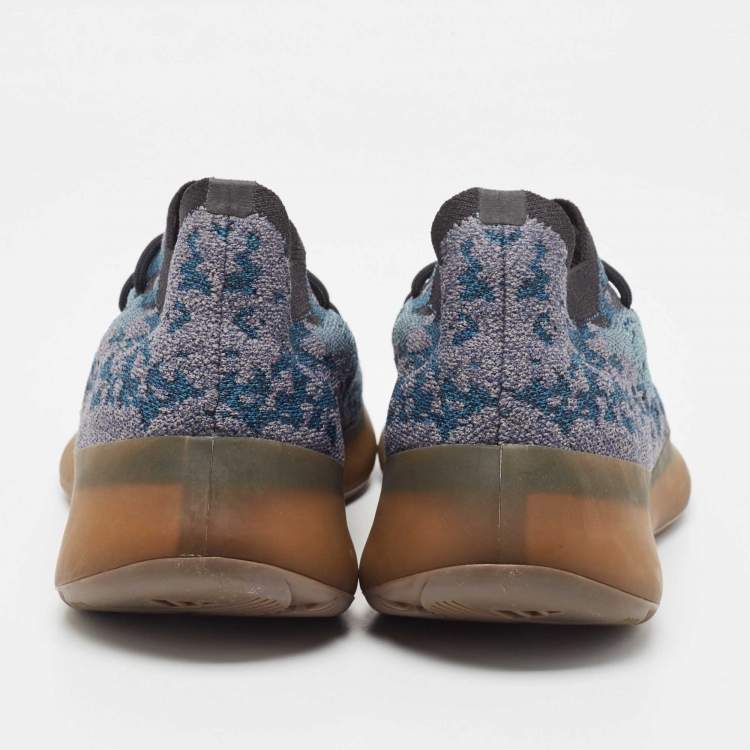 Pre Owned Yeezy x Adidas Blue Knit Fabric Boost 380 Covellite Sneakers Size 47 1/3