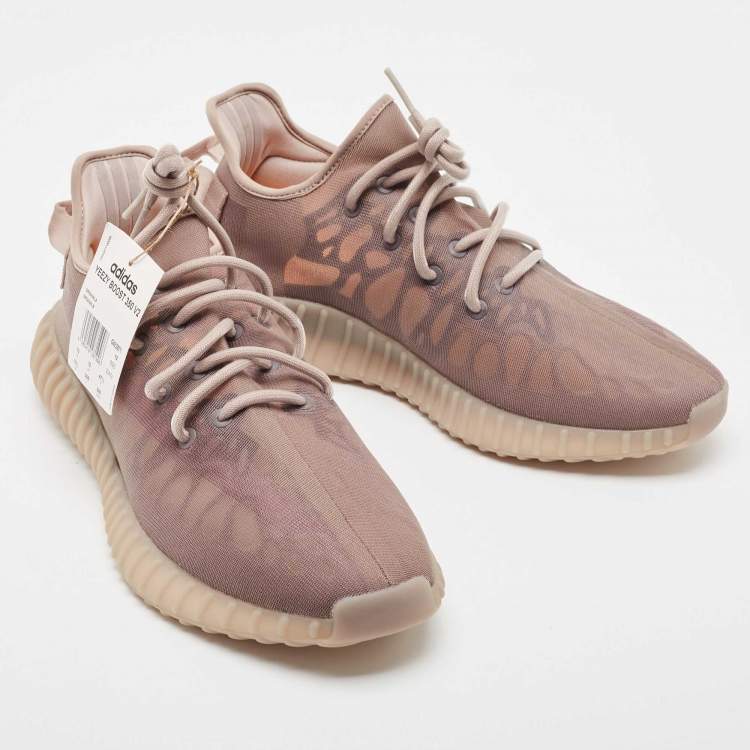 Pre Owned Yeezy x Adidas Light Purple Mesh 350 V2 Mono Mist Sneakers Size 47 1/3