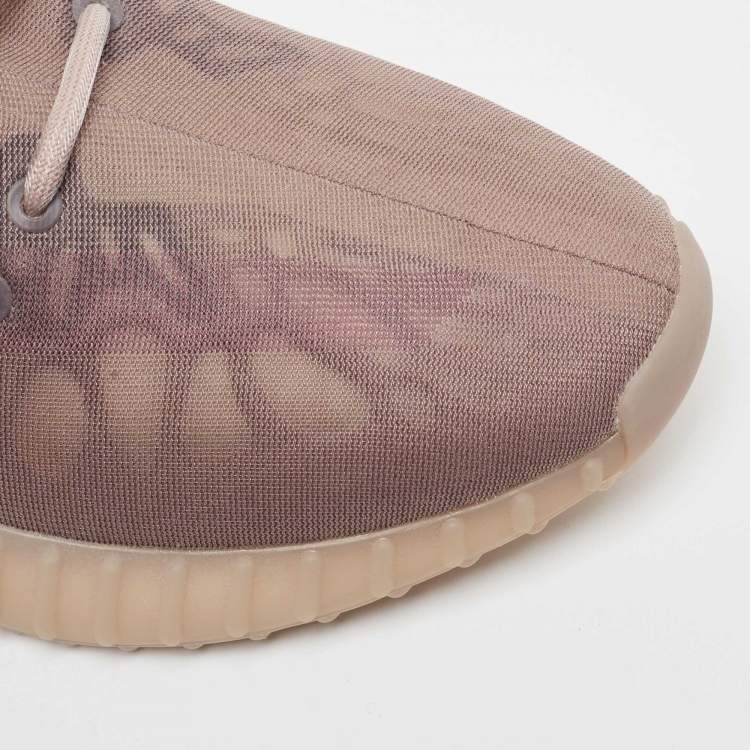Pre Owned Yeezy x Adidas Light Purple Mesh 350 V2 Mono Mist Sneakers Size 47 1/3