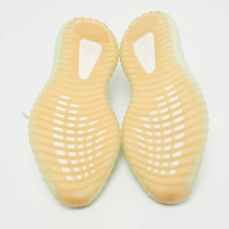 مملوكة مسبقًا Yeezy x Adidas Blue Knit Fabric Boot 350 V2 Hyperspace Sneakers Size 42.5