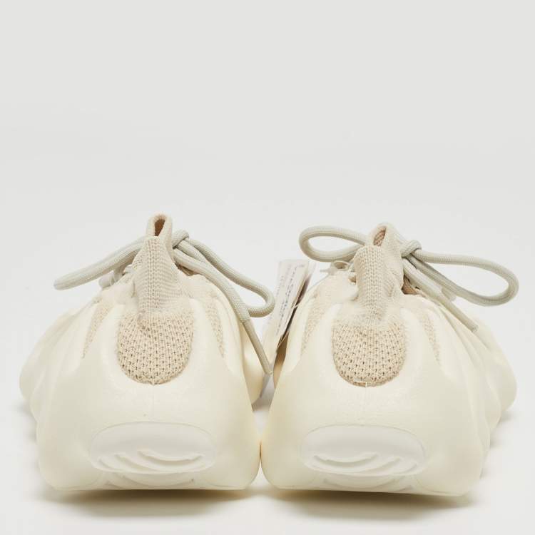 Pre Owned Yeezy x adidas Off White Knit Fabric 450 Cloud White Sneakers Size 40 2/3