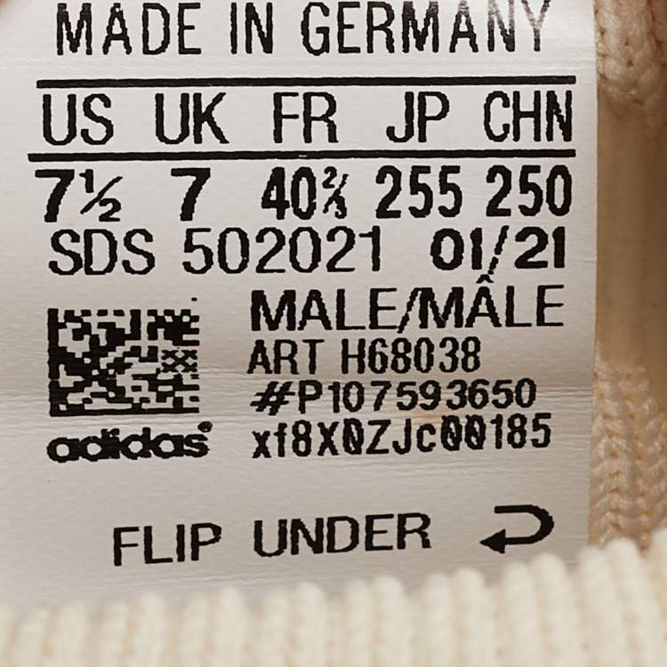 Pre Owned Yeezy x adidas Off White Knit Fabric 450 Cloud White Sneakers Size 40 2/3