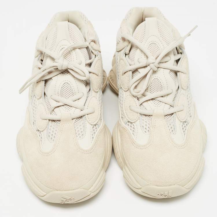مملوكة مسبقًا Yeezy x Adidas Cream Mesh and Suede 500 Blush Sneakers Size 42 2/3