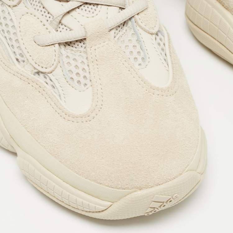 مملوكة مسبقًا Yeezy x Adidas Cream Mesh and Suede 500 Blush Sneakers Size 42 2/3