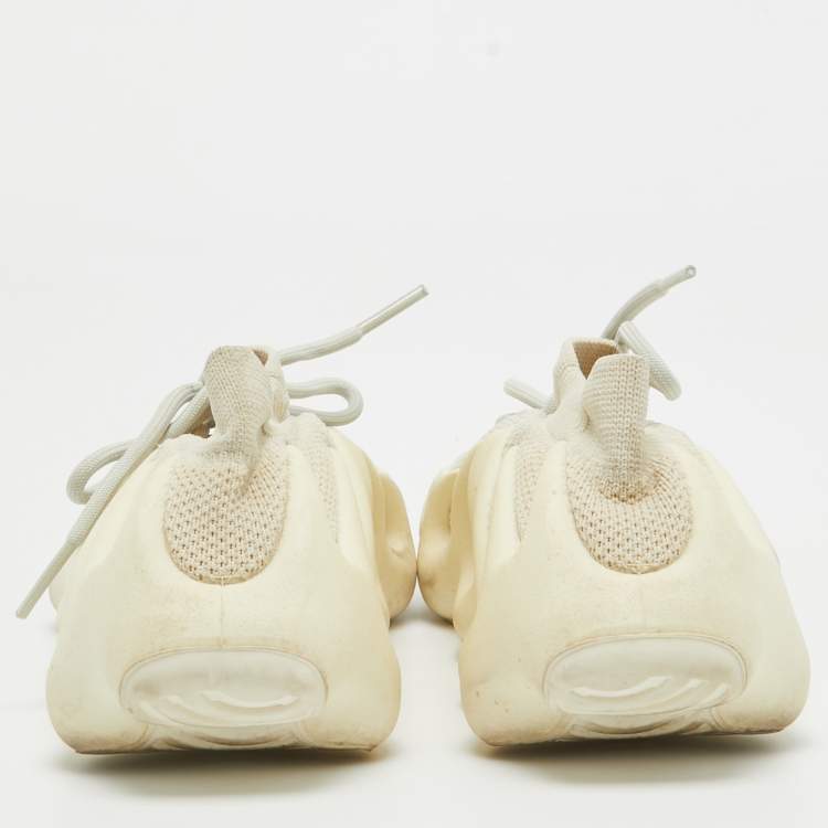 Pre Owned Yeezy x Adidas White Knit Fabric Yeezy 450 Cloud White Sneakers Size 40 