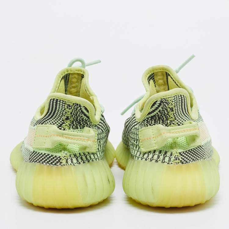 مملوكة مسبقًا Yeezy x adidas Green/Black Knit Fabric boost 350 v2 Yeezreel Sneakers Size 40