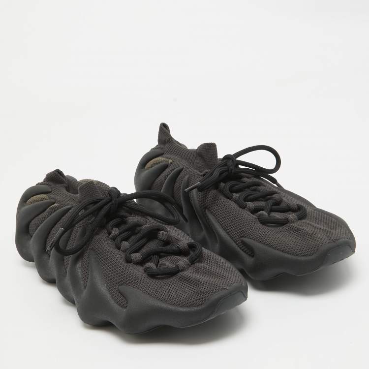 مملوكة مسبقًا Yeezy x Adidas Grey/Beige Knit Fabric 450 Utility Grey Sneakers Size 44 2/3