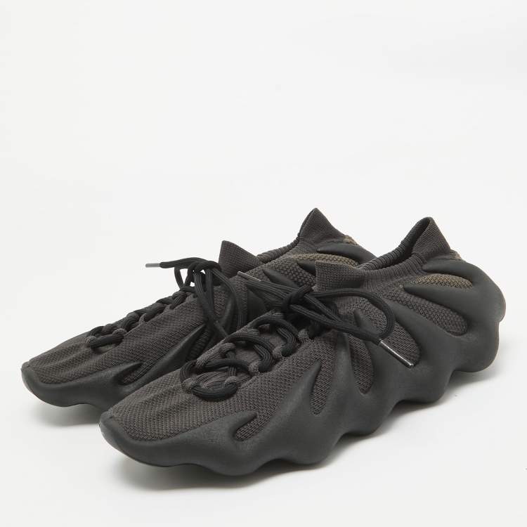 مملوكة مسبقًا Yeezy x Adidas Grey/Beige Knit Fabric 450 Utility Grey Sneakers Size 44 2/3