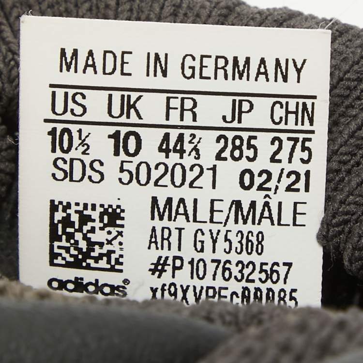 مملوكة مسبقًا Yeezy x Adidas Grey/Beige Knit Fabric 450 Utility Grey Sneakers Size 44 2/3