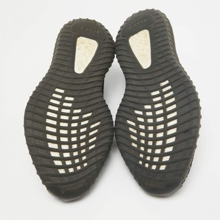 مملوكة مسبقًا Yeezy x Adidas Navy Blue/Black Knit Fabric Boost 350 V2 Sneakers Size 46