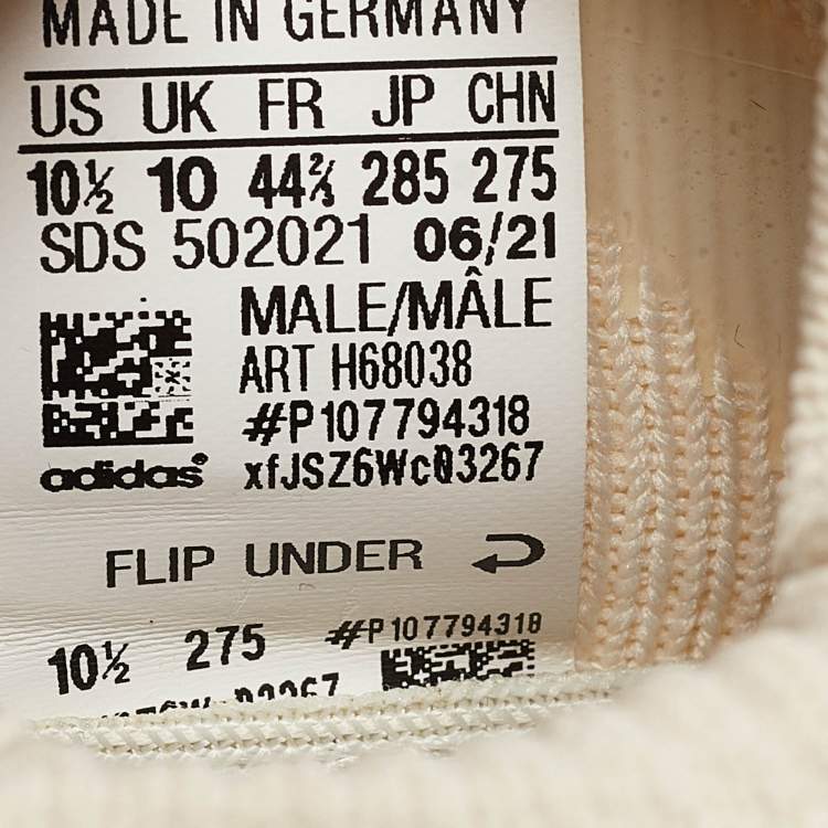 Pre Owned Yeezy x Adidas Grey Knit Fabric 450 "Stone Grey" Sneakers Size 44 2/3
