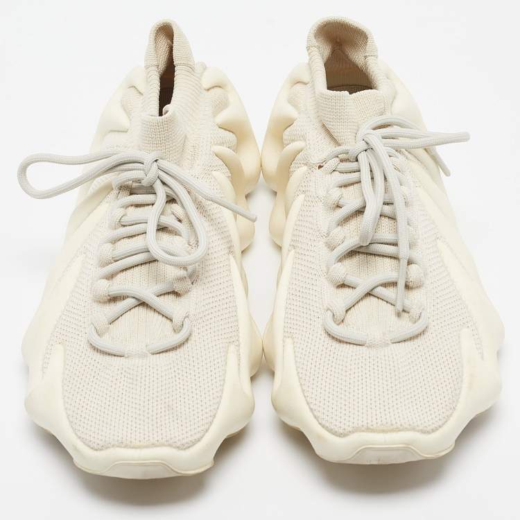 Pre Owned Yeezy x Adidas Grey Knit Fabric 450 "Stone Grey" Sneakers Size 44 2/3