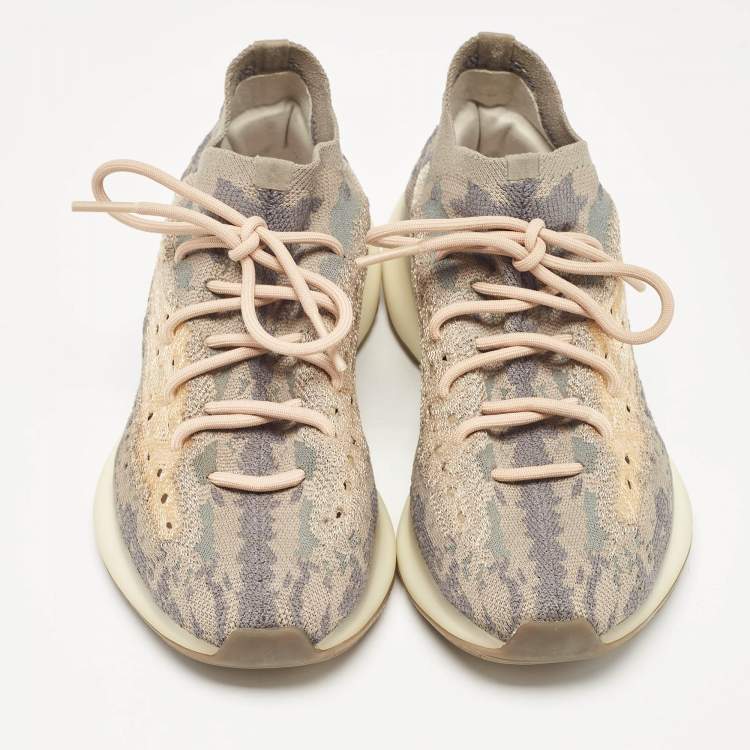 Pre Owned Yeezy x Adidas Multicolor Knit Fabric Boost 380 Mist Sneakers Size 42 2/3