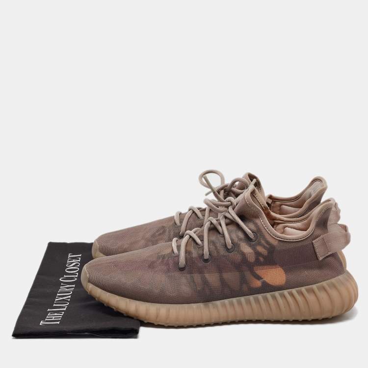 مملوكة مسبقًا Yeezy x Adidas Purple Mesh Boost 350 V2 Mono Mist Sneakers Size 46
