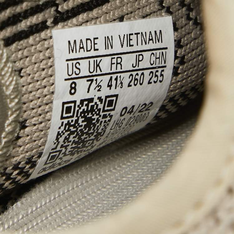 مملوكة مسبقًا Yeezy x Adidas Grey/Black Knit Fabric Boost 350 V2 Slate Sneakers Size 41 1/3