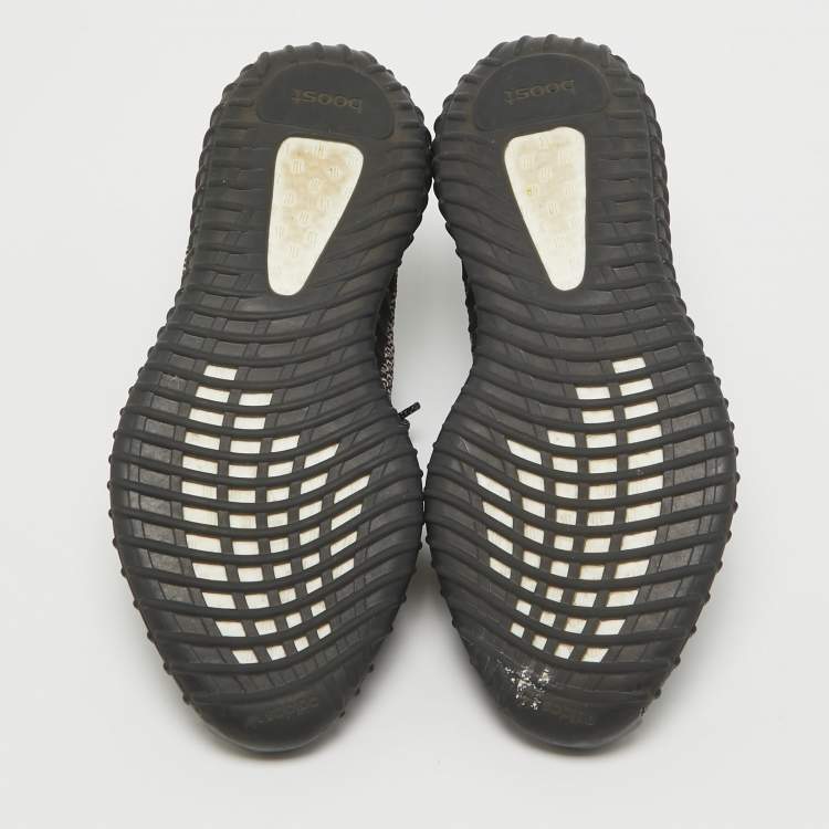Pre Owned Yeezy x Adidas Multicolor Knit Fabric Boost 350 V2 Yecheil (Non-Reflective) Sneakers Size 46 2/3