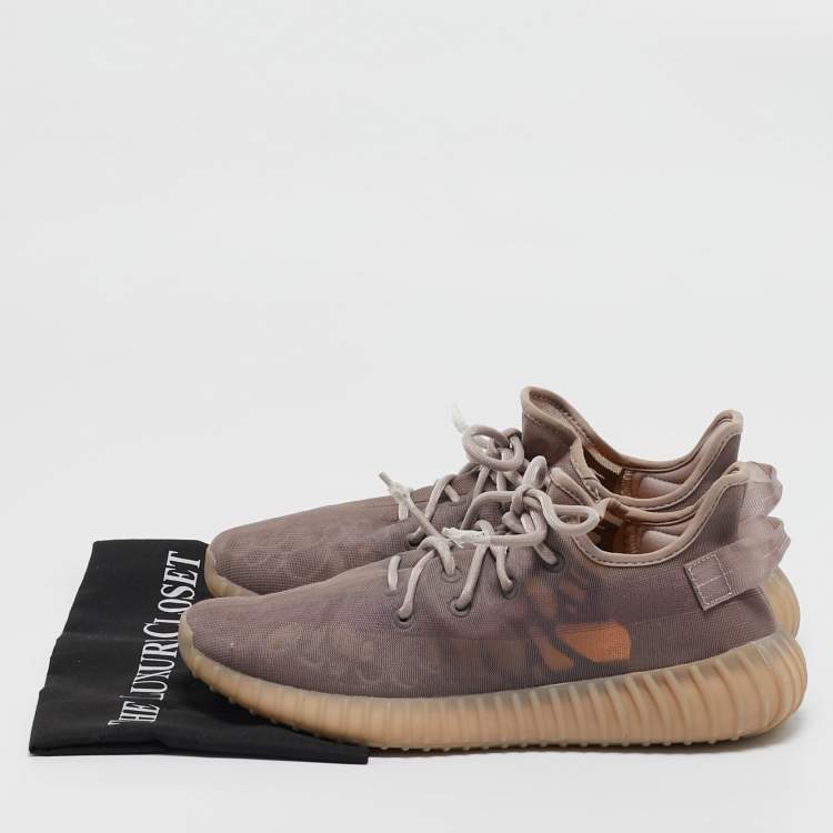 Pre Owned Yeezy x Adidas Mauve Purple Mesh Boost 350 V2 Mono Mist Sneakers Size 44