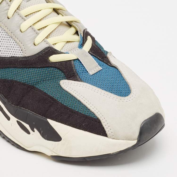 Pre Owned Yeezy x adidas Multicolor Mesh And Suede Boost 700 Wave Runner Sneakers Size 44 2/3