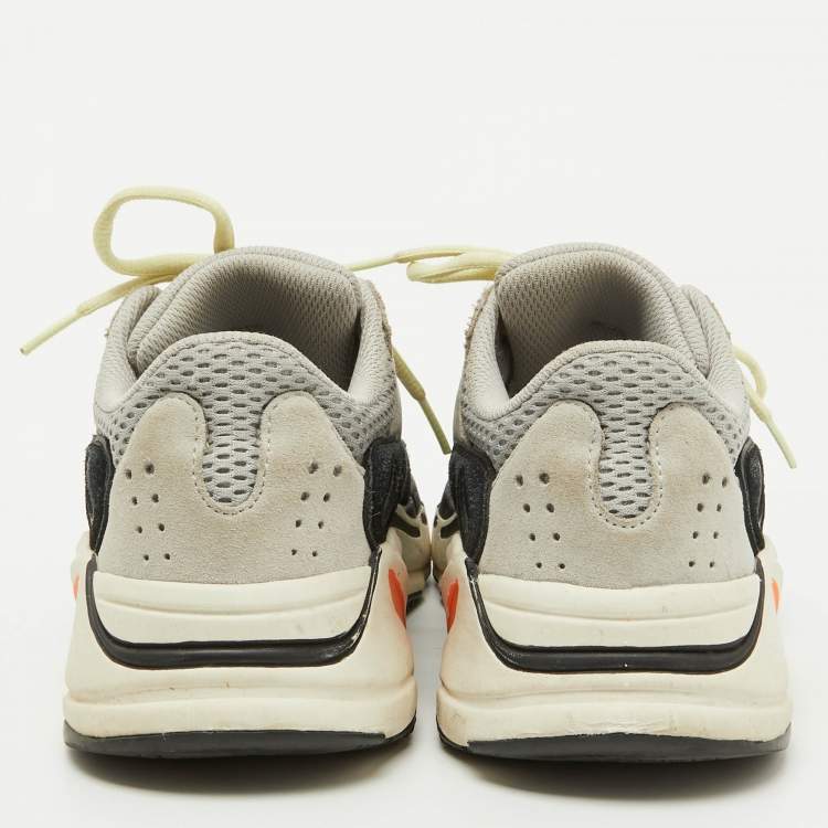 Pre Owned Yeezy x Adidas Multicolor Mesh and Leather Yeezy 700 Wave Runner Sneakers Size 39 1/3