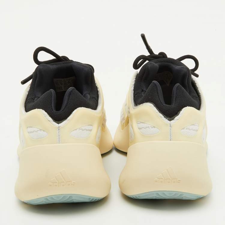 Pre Owned Yeezy x Adidas Cream/Black Rubber and Mesh Yeezy 700 V3 Azael Sneakers Size 44 2/3