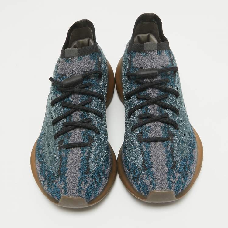 Pre Owned Yeezy x Adidas Multicolor Knit Fabric Boost 380 Covellite Sneakers Size 40