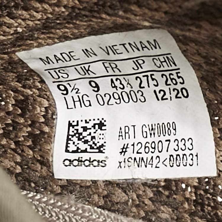 Pre Owned Yeezy x Adidas Multicolor Knit Fabric Boost 350 V2 Yecheil Reflective Sneakers 43 1/3