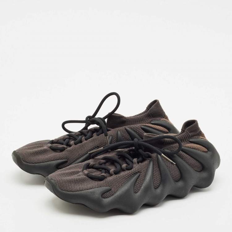 Pre Owned Yeezy x Adidas Grey Knit Fabric and Rubber Yeezy 450 Stone Teal Sneakers Size 44 1/3