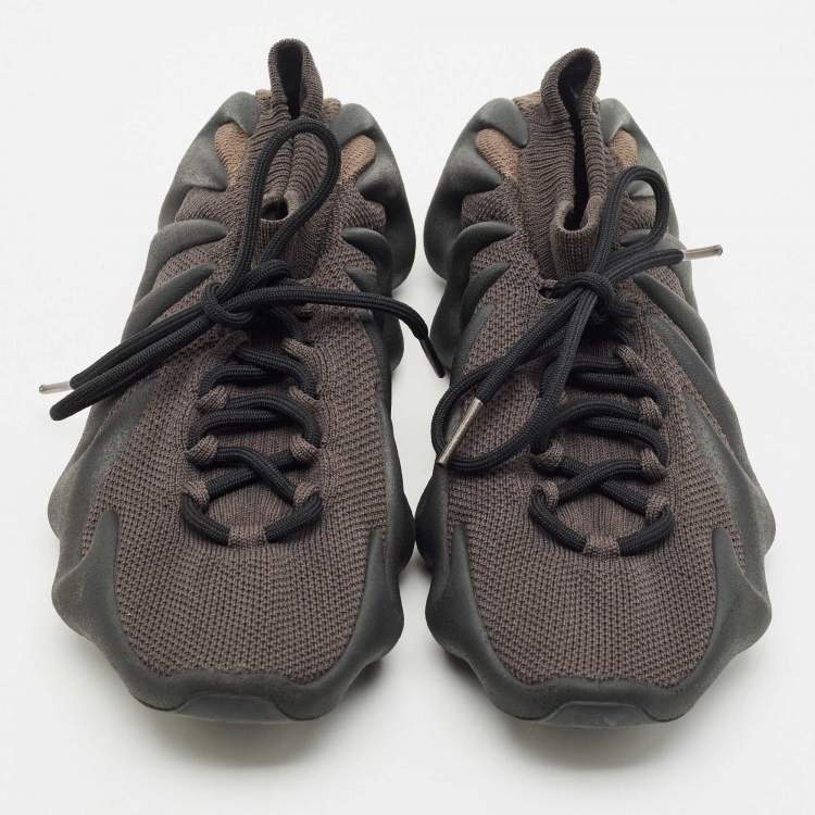 Pre Owned Yeezy x Adidas Grey Knit Fabric and Rubber Yeezy 450 Stone Teal Sneakers Size 44 1/3