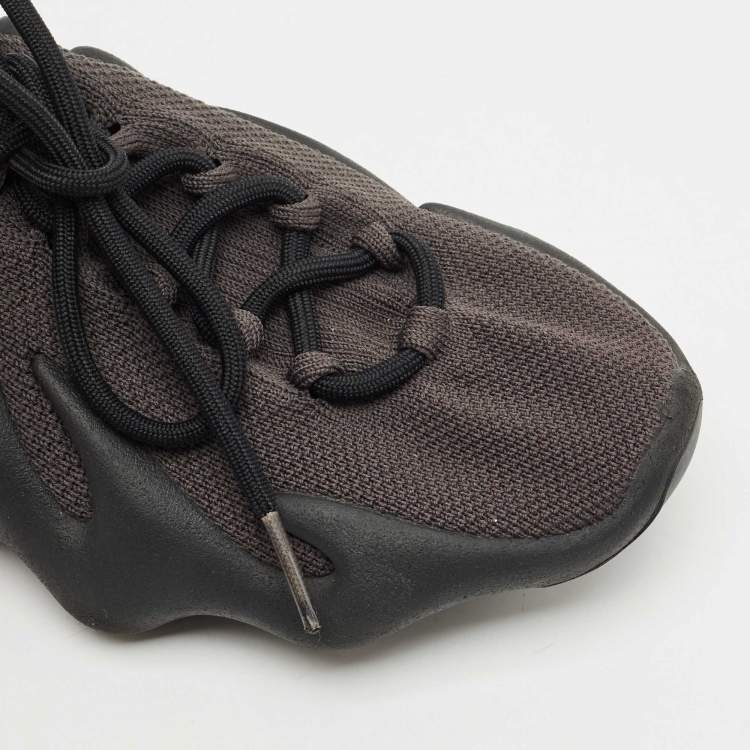 Pre Owned Yeezy x Adidas Grey Knit Fabric and Rubber Yeezy 450 Stone Teal Sneakers Size 44 1/3