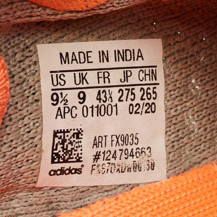 Pre Owned Yeezy x Adidas Green Knit Fabric Boost 350 V2 Desert Sage Sneakers Size 43 1/3