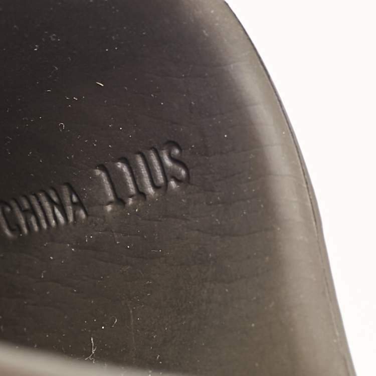 Pre Owned Yeezy x Adidas Brown Rubber Onyx Slide Sandals Size 44