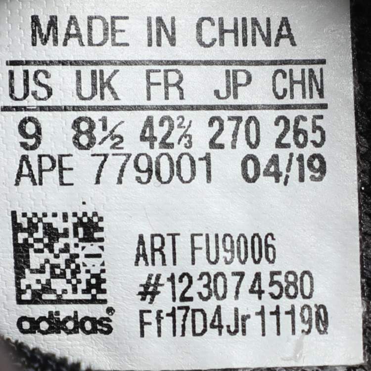 Pre Owned Yeezy x Adidas Black Knit Fabric Boost 350 V2 Static Black Sneakers 42