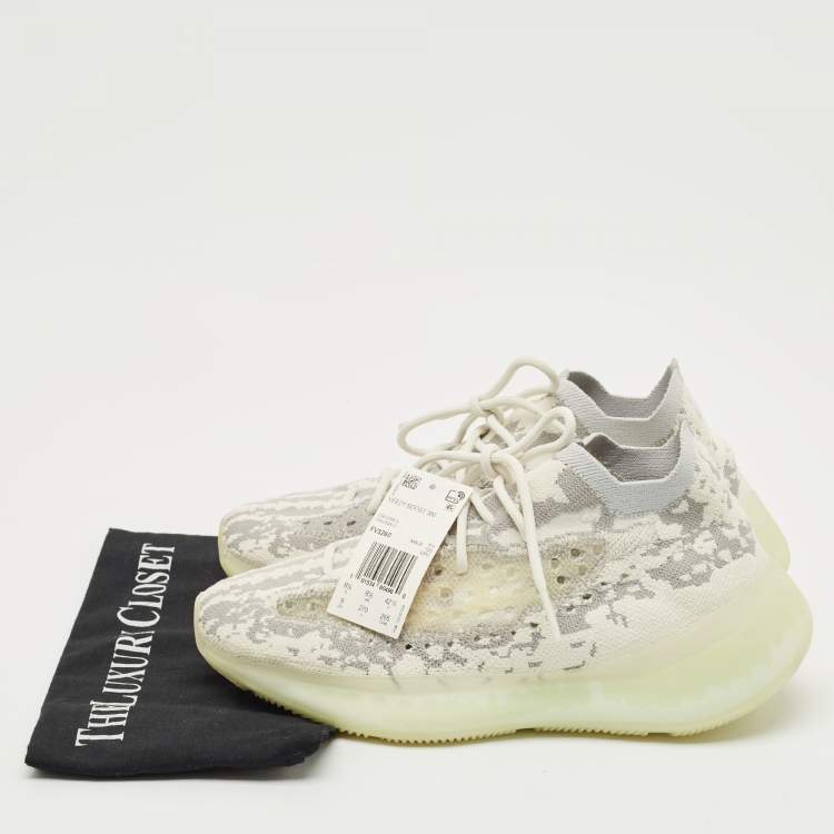 مملوكة مسبقًا Yeezy x Adidas Multicolor Knit Fabric Boost 380 Alien Sneakers Size 42 2/3