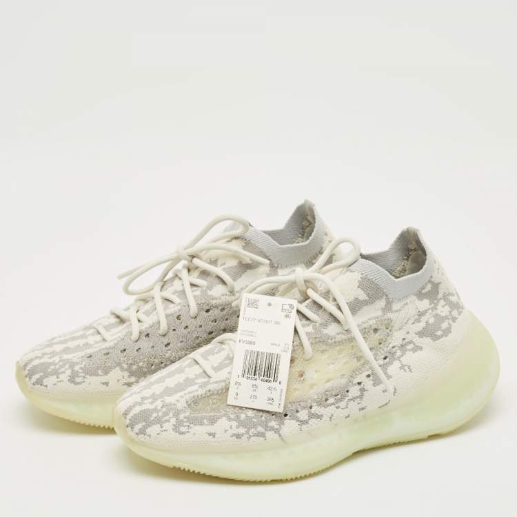 مملوكة مسبقًا Yeezy x Adidas Multicolor Knit Fabric Boost 380 Alien Sneakers Size 42 2/3
