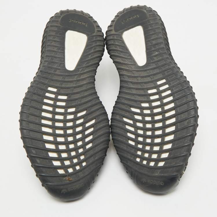 Pre Owned Yeezy x Adidas Multicolor Knit Fabric Boost 350 V2 Yecheil (Non-Reflective) Sneakers Size 46 2/3