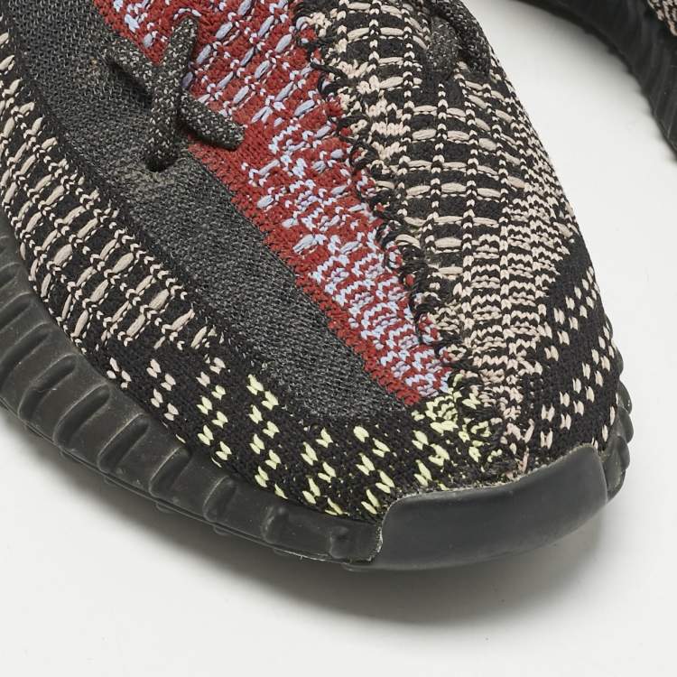 Pre Owned Yeezy x Adidas Multicolor Knit Fabric Boost 350 V2 Yecheil (Non-Reflective) Sneakers Size 40 2/3