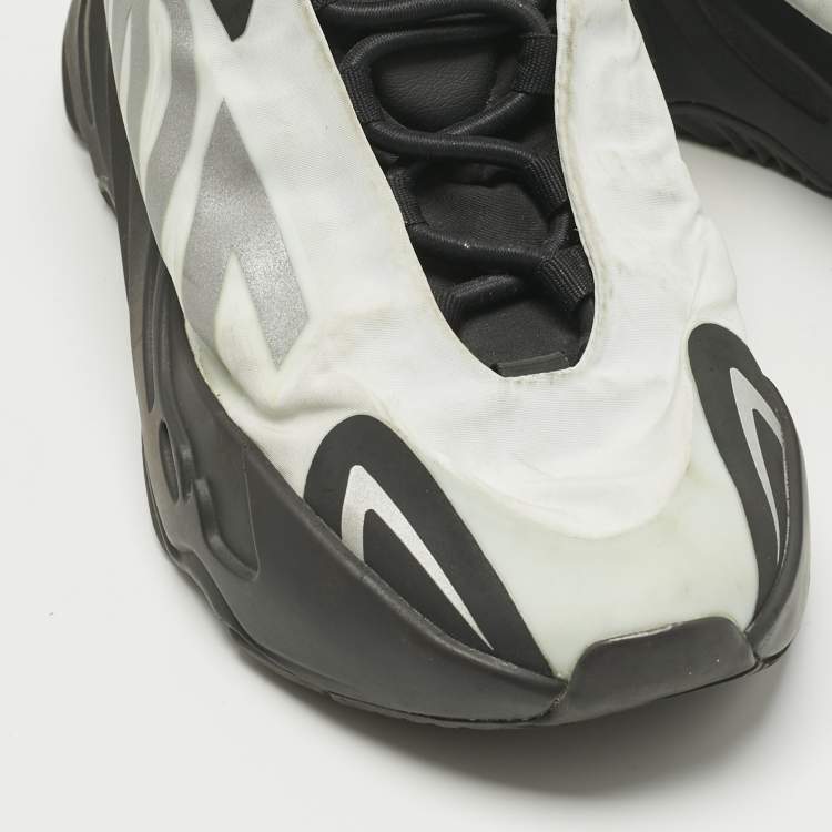 Pre Owned Yeezy x Adidas Off White/Black Nylon Boost 700 MNVN Low Top Sneakers Size 38