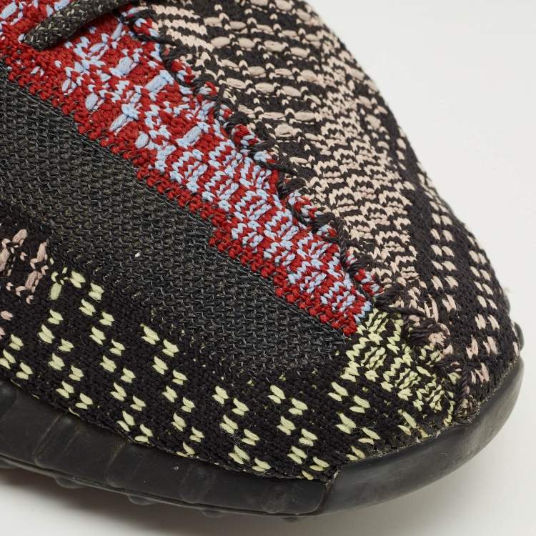 Pre Owned Yeezy x Adidas Multicolor Knit Fabric Boost 350 V2 Yecheil (Non-Reflective) Sneakers Size 45 1/3