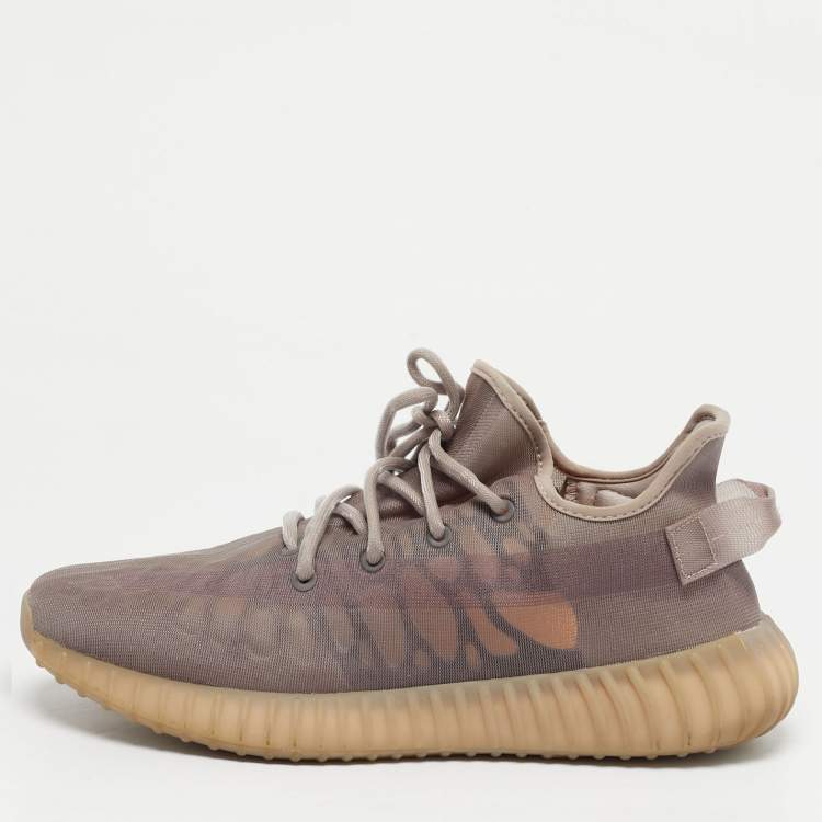 Pre Owned Yeezy x Adidas Purple Mesh Boost 350 V2 Mono Mist Sneakers Size 45 1/3