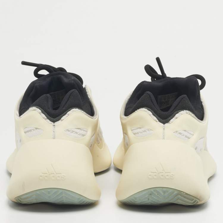 Pre Owned Yeezy x Adidas Cream/Black Rubber and Mesh 700 V3 Azael Sneakers Size 47 1/3