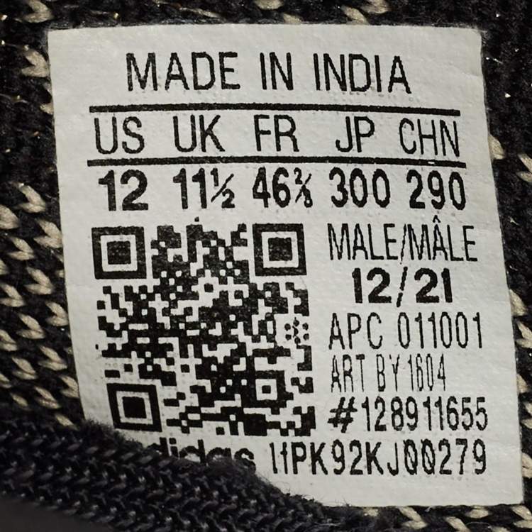 Pre Owned Yeezy x Adidas Black Knit Fabric Boost 350 V2 Low Top Sneakers Size 46.5