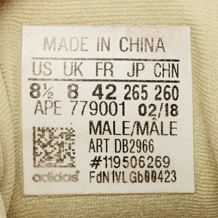 Pre Owned Yeezy x Adidas Yellow Mesh and Suede 500 Super Moon Yellow Sneakers Size 42