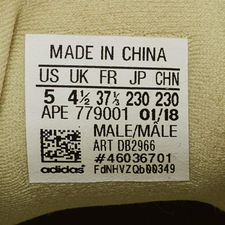 Pre Owned Yeezy x Adidas Cream Suede and Mesh Yeezy 500 Super Moon Yellow Sneakers Size 37 1/3